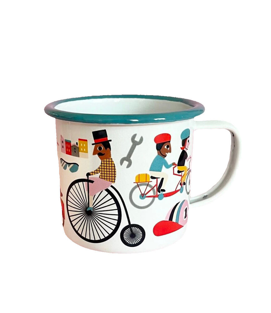 OMM Design OMM design Enamel Cup  Bike lover OMM Design OMM design Enamel Cup  Bike lover