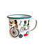 OMM design Emaillen Beker Bike lover Fiets OMM design Emaillen Beker Bike lover Fiets