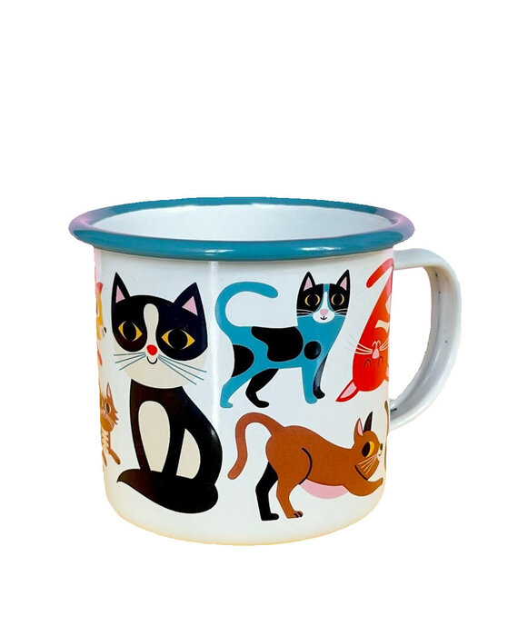 OMM design Enamel Cup Cat lover