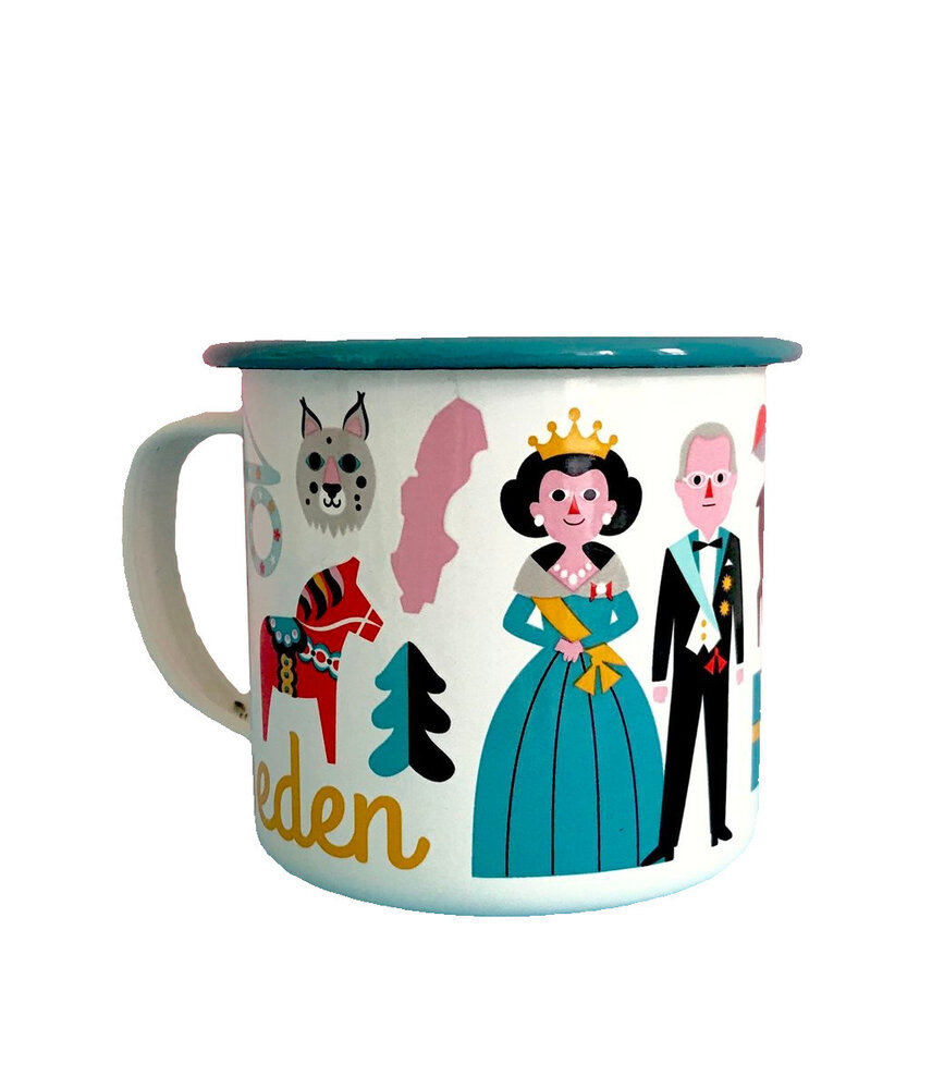 OMM Design OMM design Emaillen Beker Zweden Turquoise OMM Design OMM design Emaillen Beker Zweden Turquoise