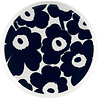 Marimekko Marimekko Unikko 25cm Plate Dark Blue Marimekko Marimekko Unikko 25cm Plate Dark Blue