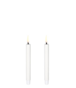 Uyuni Lighting Uyuni Lighting LED Wax mini candle 2 pieces Ø1.3 x 13.8cm Nordic White