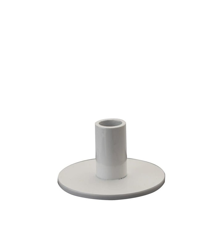 KunstIndustrien KunstIndustrien for Ø1.3cm candle metal white glossy Candlestick round