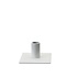 KunstIndustrien - for Ø1.3cm candle - metal white gloss Candlestick Square KunstIndustrien - for Ø1.3cm candle - metal white gloss Candlestick Square