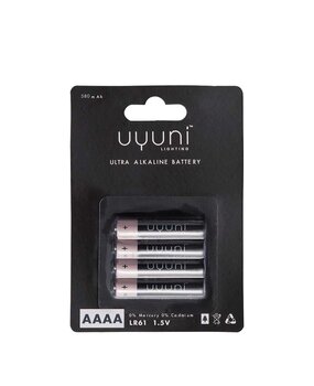 Uyuni Lighting Uyuni Lighting AAAA Batteries 4 pieces for LED mini-candle set of Ø1,3cm Uyuni Lighting Uyuni Lighting AAAA Batteries 4 pieces for LED mini-candle set of Ø1,3cm