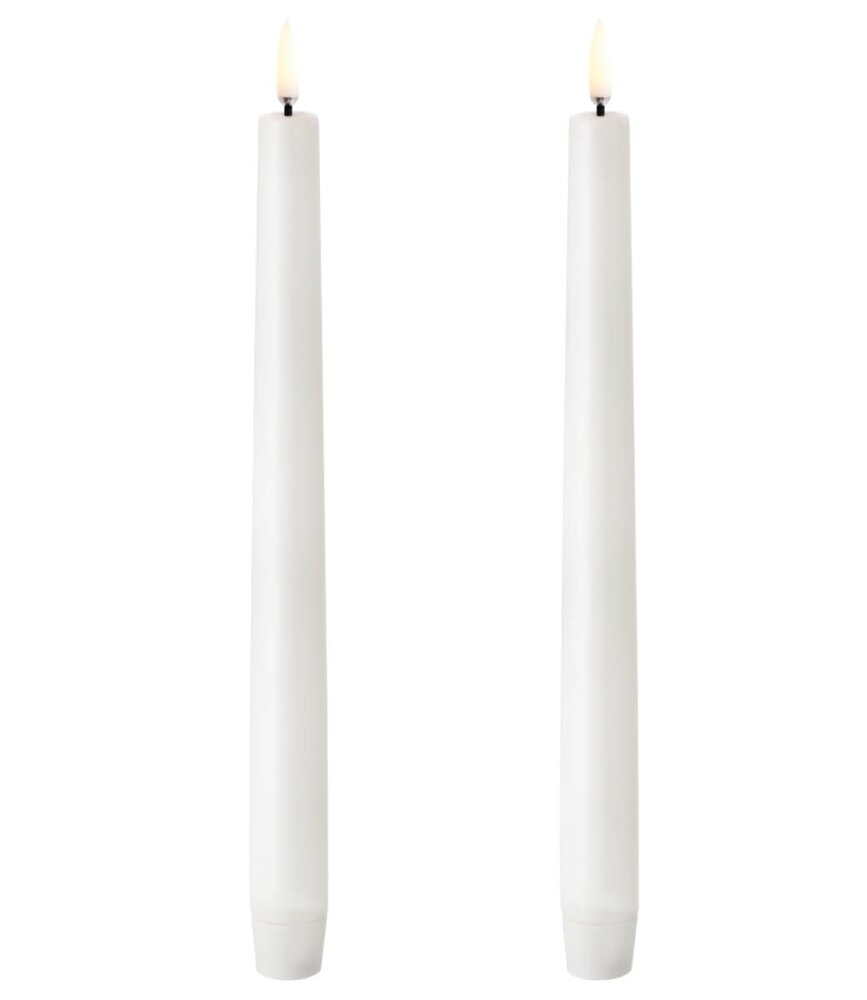 Uyuni Lighting Uyuni Lighting LED Wax  dinerkaars 2 stuks Ø2,3 x 25cm nordic White