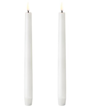 Uyuni Lighting Uyuni Lighting LED Wax  dinerkaars 2 st Ø2,3 x 25cm nordic White