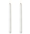 Uyuni Lighting LED Wax  dinerkaars 2 st Ø2,3 x 25cm nordic White