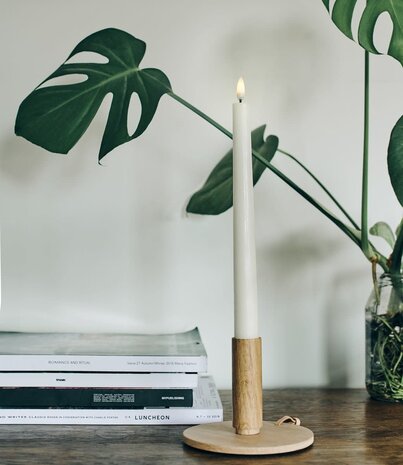 Uyuni Lighting Uyuni Lighting LED Wax  dinerkaars 2 stuks Ø2,3 x 25cm nordic White