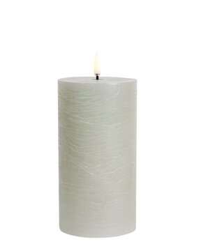 Uyuni Lighting Uyuni Lighting LED pillar candle Ø7,8 x 15cm Rustic Dusty Green Uyuni Lighting Uyuni Lighting LED pillar candle Ø7,8 x 15cm Rustic Dusty Green
