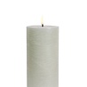 Uyuni Lighting Uyuni Lighting LED Wax stompkaars Ø7,8 x 15cm Rustiek Dusty Green Uyuni Lighting Uyuni Lighting LED Wax stompkaars Ø7,8 x 15cm Rustiek Dusty Green