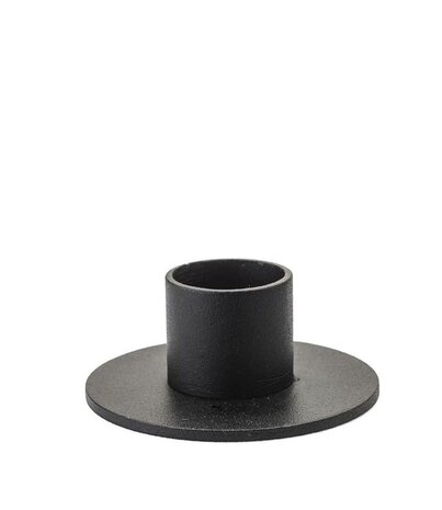 KunstIndustrien KunstIndustrien - voor Ø3cm kaars - metaal mat zwart Kandelaar Rond KunstIndustrien KunstIndustrien - voor Ø3cm kaars - metaal mat zwart Kandelaar Rond