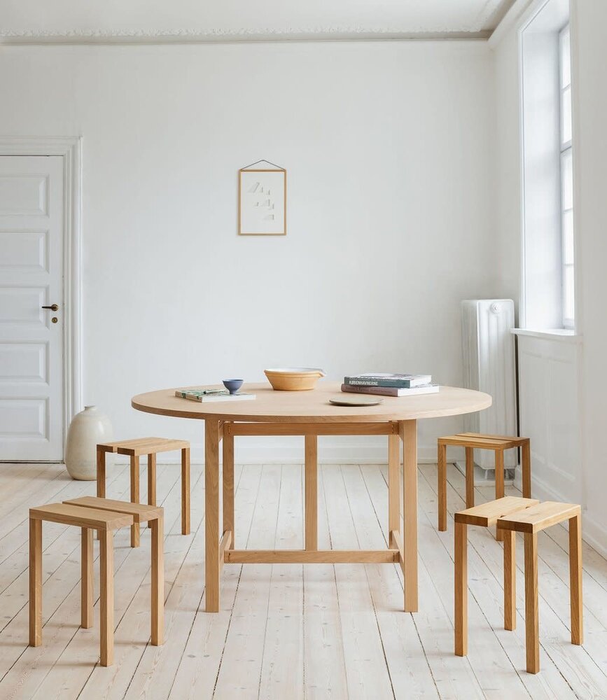 Moebe Moebe Peg Stool oak Moebe Moebe Peg Stool oak