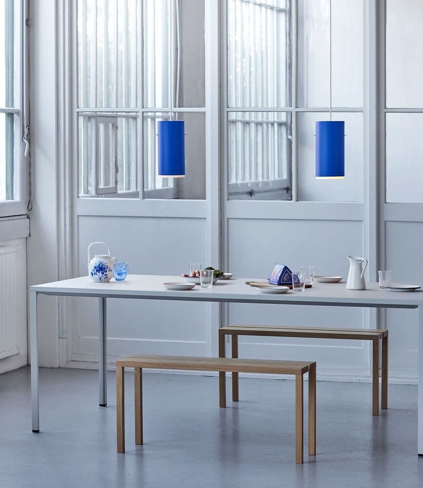 Moebe Moebe Tube Pendant Lamp Large Deep Blue Aluminium Moebe Moebe Tube Pendant Lamp Large Deep Blue Aluminium