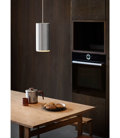 Moebe Moebe Tube Pendant Lamp Large Brushed Aluminium Moebe Moebe Tube Pendant Lamp Large Brushed Aluminium
