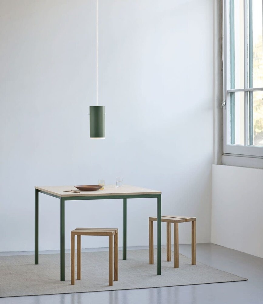 Moebe Moebe Tube Pendant Lamp Large Pine Green Aluminium Moebe Moebe Tube Pendant Lamp Large Pine Green Aluminium