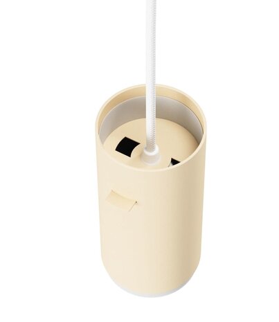 Moebe Moebe Tube Pendant Lamp Small Beige Aluminium Moebe Moebe Tube Pendant Lamp Small Beige Aluminium