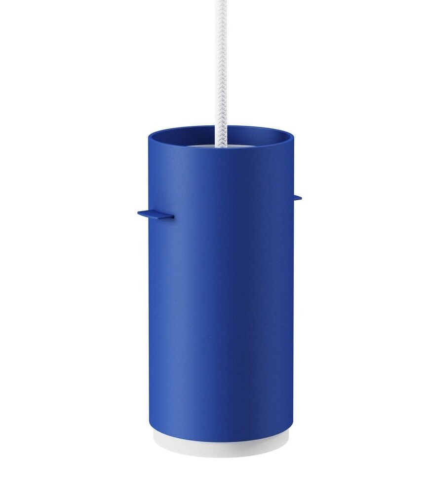 Moebe Moebe Tube Pendant Lamp Small Deep Blue Aluminium Moebe Moebe Tube Pendant Lamp Small Deep Blue Aluminium