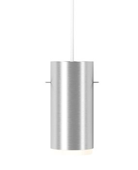 Moebe Moebe Tube Pendant Lamp Small Geborsteld Aluminium Moebe Moebe Tube Pendant Lamp Small Geborsteld Aluminium