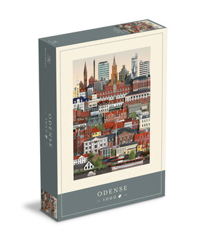 Martin Schwartz Martin Schwartz Odense legpuzzel 1000 stukjes – 50x70cm Martin Schwartz Martin Schwartz Odense legpuzzel 1000 stukjes – 50x70cm