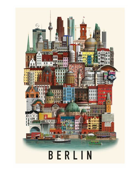 Martin Schwartz Berlin poster (various sizes)