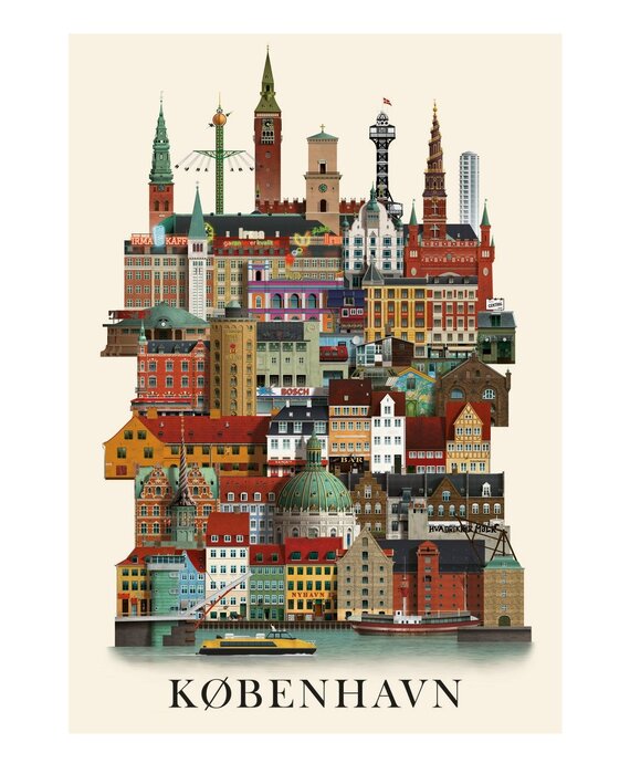 Martin Schwartz Copenhagen poster (various sizes)