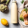 AYA & IDA AYA & IDA Thermo RVS Drinking bottle 500 ml Butter Yellow AYA & IDA AYA & IDA Thermo RVS Drinking bottle 500 ml Butter Yellow
