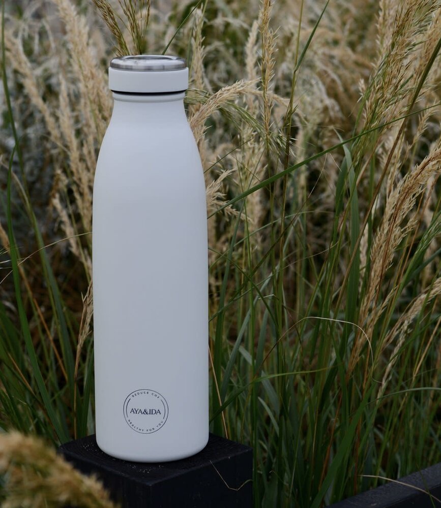 AYA & IDA AYA & IDA Thermo RVS Drinking bottle 500 ml Winter White AYA & IDA AYA & IDA Thermo RVS Drinking bottle 500 ml Winter White