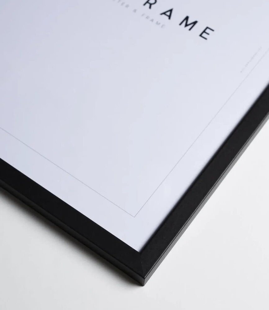 Novictus Houten zwarte fotolijst A4 met glas Novictus Houten zwarte fotolijst A4 met glas