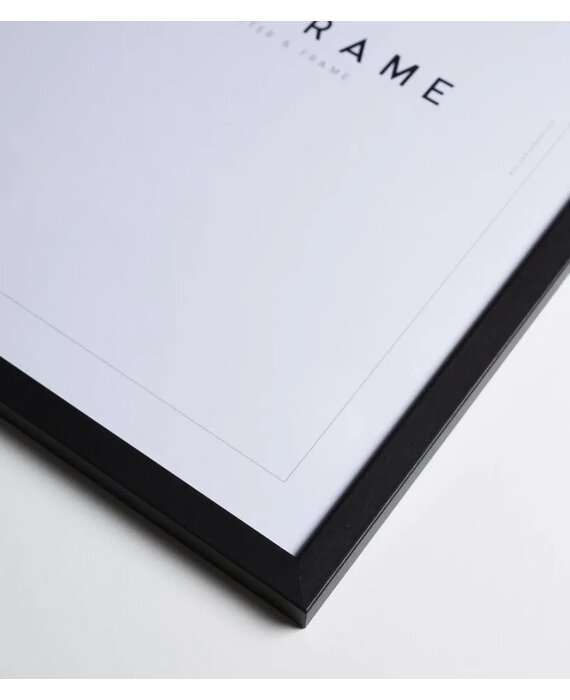 Novictus 50x70cm zwart houten fotolijst met glas