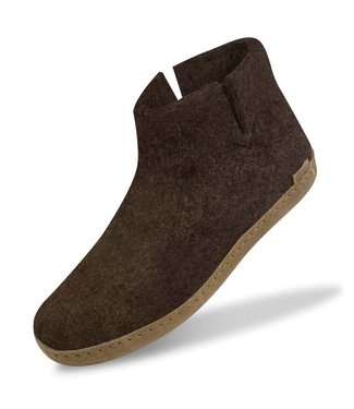 Glerups Glerups Boot with leather sole (various sizes) Brown Slipper