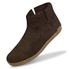 Glerups Glerups Boot with leather sole (various sizes) Brown Slipper Glerups Glerups Boot with leather sole (various sizes) Brown Slipper