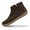Glerups Glerups Boot with leather sole (various sizes) Brown Slipper Glerups Glerups Boot with leather sole (various sizes) Brown Slipper