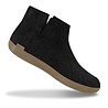 Glerups Glerups Boot Slipper Charcoal with leather sole (various sizes) Glerups Glerups Boot Slipper Charcoal with leather sole (various sizes)