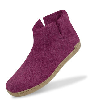 Glerups Glerups Boot met leren zool (diverse maten) Cranberry Pantoffel