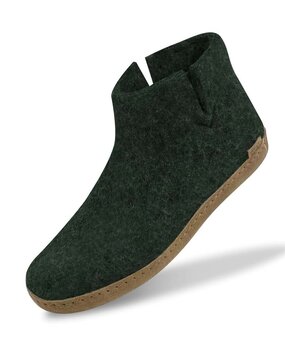 Glerups Glerups Boot Slipper Forest with leather sole (various sizes) Glerups Glerups Boot Slipper Forest with leather sole (various sizes)