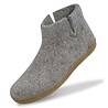 Glerups Glerups Boot Pantoffel Grijs met leren zool (diverse maten) Glerups Glerups Boot Pantoffel Grijs met leren zool (diverse maten)