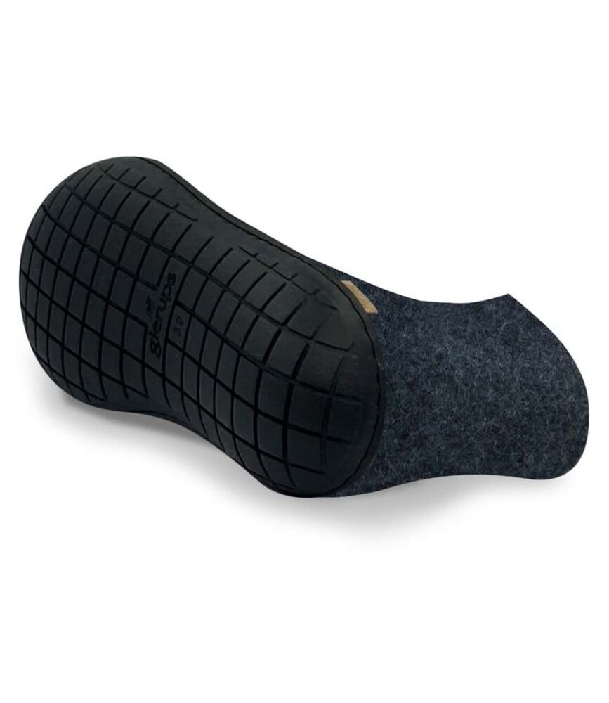 Glerups Glerups Boot Slipper with rubber black sole (various sizes) Denim Glerups Glerups Boot Slipper with rubber black sole (various sizes) Denim