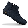 Glerups Glerups Boot Slipper with rubber black sole (various sizes) Denim Glerups Glerups Boot Slipper with rubber black sole (various sizes) Denim