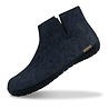 Glerups Glerups Boot Slipper with rubber black sole (various sizes) Denim Glerups Glerups Boot Slipper with rubber black sole (various sizes) Denim
