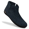 Glerups Glerups Boot Slipper with rubber black sole (various sizes) Denim Glerups Glerups Boot Slipper with rubber black sole (various sizes) Denim