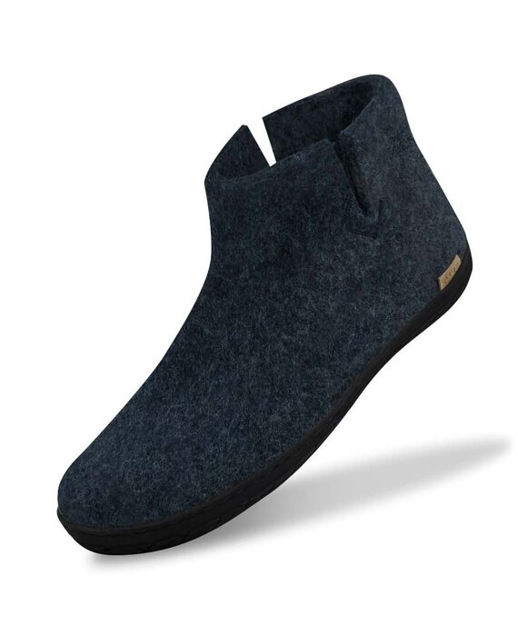 Glerups Boot met rubberen zwarte zool (diverse maten) Denim Pantoffel