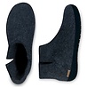 Glerups Glerups Boot Slipper with rubber black sole (various sizes) Denim Glerups Glerups Boot Slipper with rubber black sole (various sizes) Denim