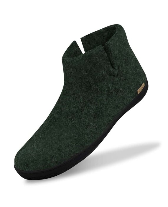 Glerups Boot met rubberen zwarte zool (diverse maten) Forest Pantoffel