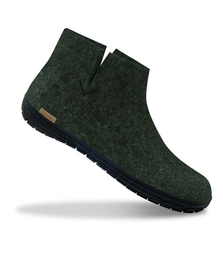 Glerups Glerups Boot Pantoffel met rubberen zwarte zool (diverse maten) Forest Glerups Glerups Boot Pantoffel met rubberen zwarte zool (diverse maten) Forest