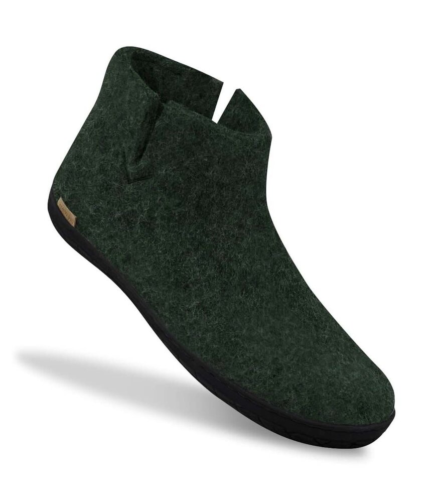 Glerups Glerups Boot Pantoffel met rubberen zwarte zool (diverse maten) Forest Glerups Glerups Boot Pantoffel met rubberen zwarte zool (diverse maten) Forest