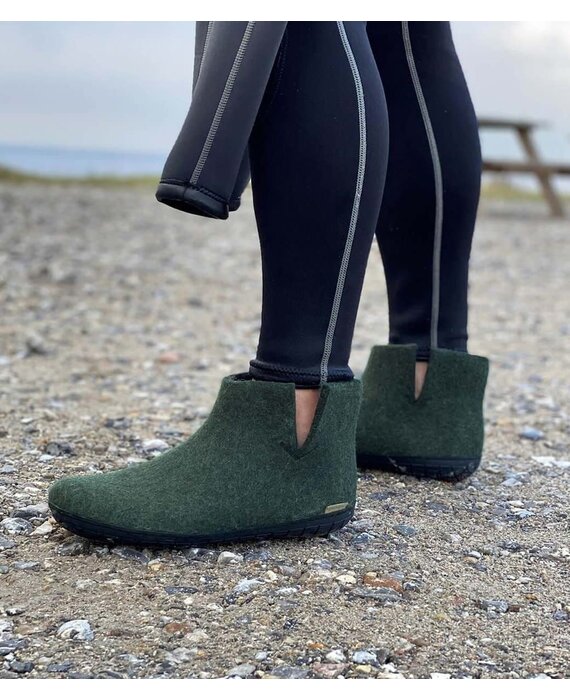 Glerups Boot met rubberen zwarte zool (diverse maten) Forest Pantoffel