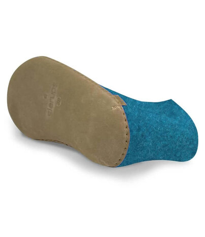 Glerups Glerups Boot Pantoffel Petrol met leren zool (diverse maten)