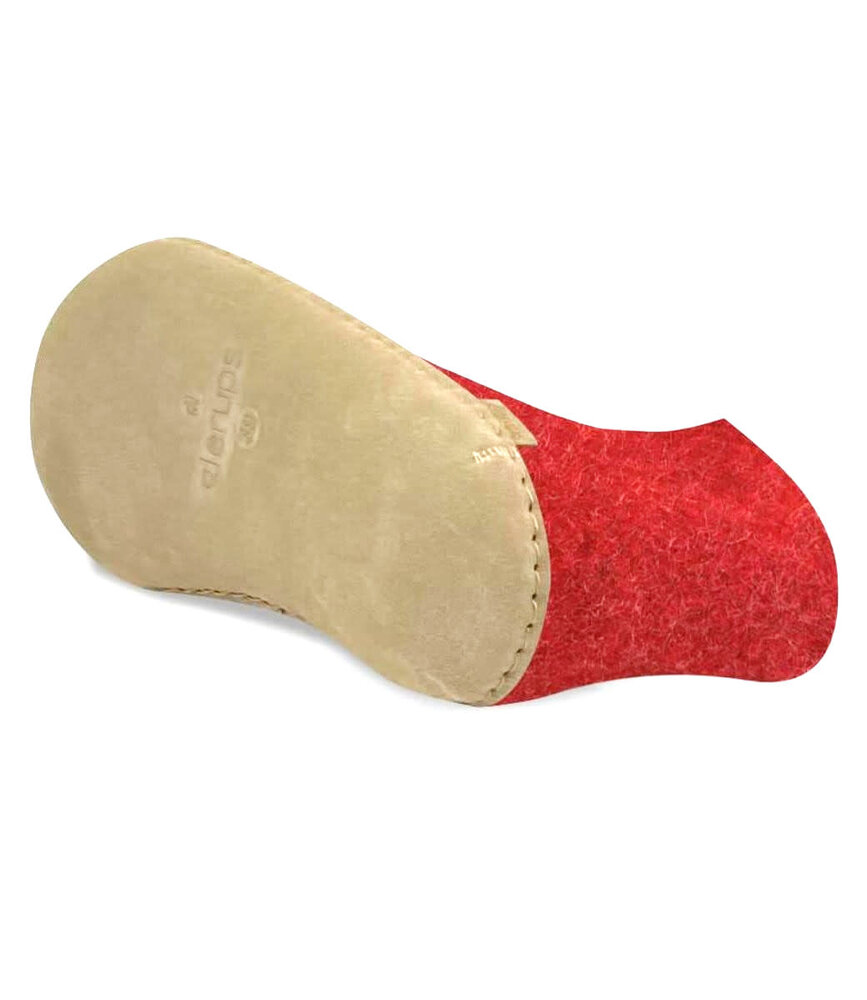 Glerups Glerups Boot Pantoffel Rood met leren zool (diverse maten) Glerups Glerups Boot Pantoffel Rood met leren zool (diverse maten)