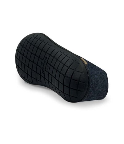 Glerups Glerups Shoe Slipper with rubber black sole (various sizes) Denim Glerups Glerups Shoe Slipper with rubber black sole (various sizes) Denim